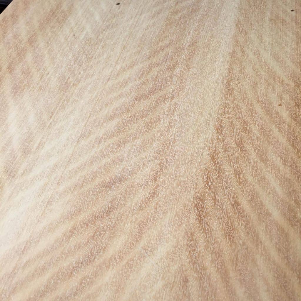 The lid of the chest, completely sanded.