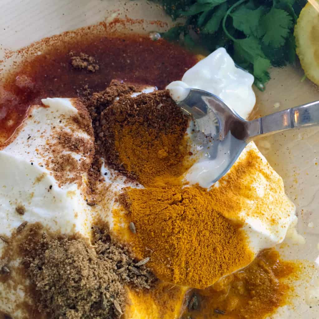 The Toss of a Lemon Menu - Marinade
