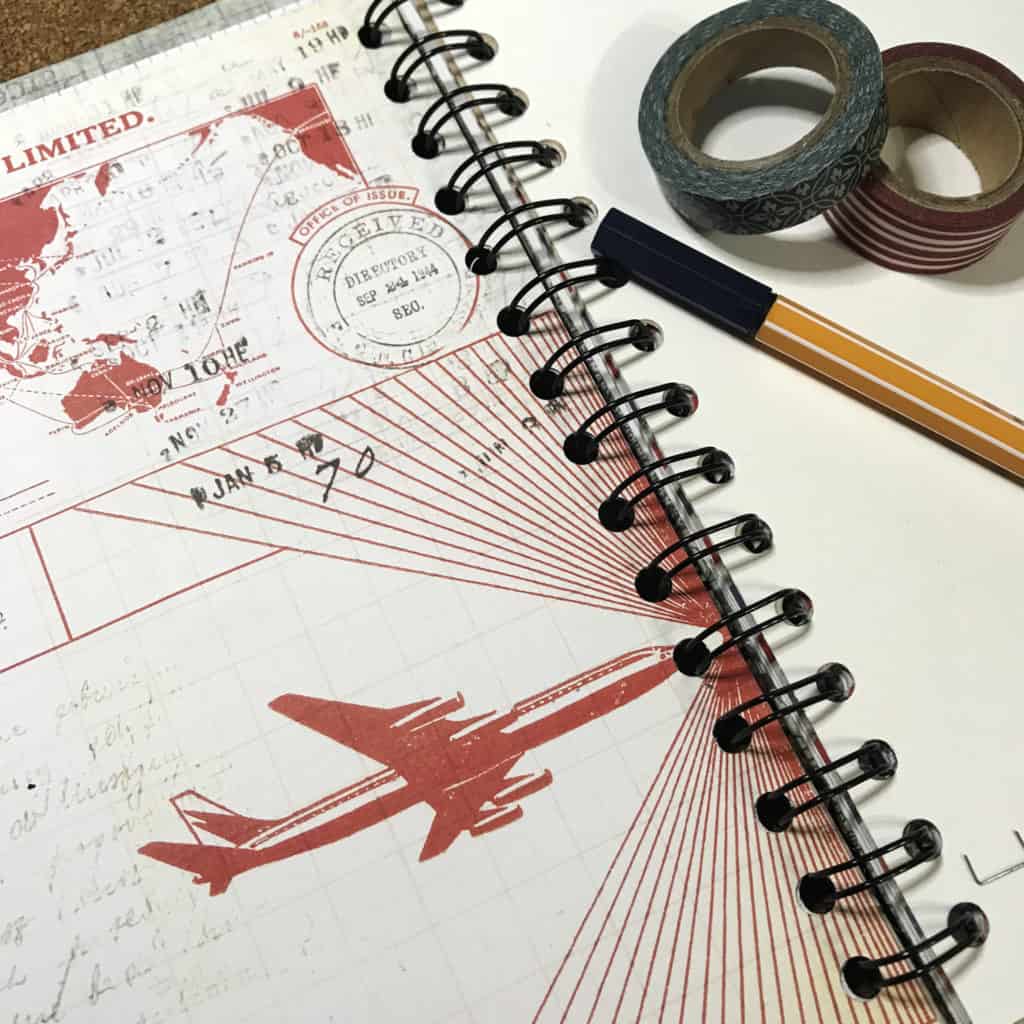 Travel journal supplies